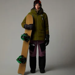 New The North Face Pallie Dunjakke Til Damer Forest Olive-Forest Olive-TNF Black