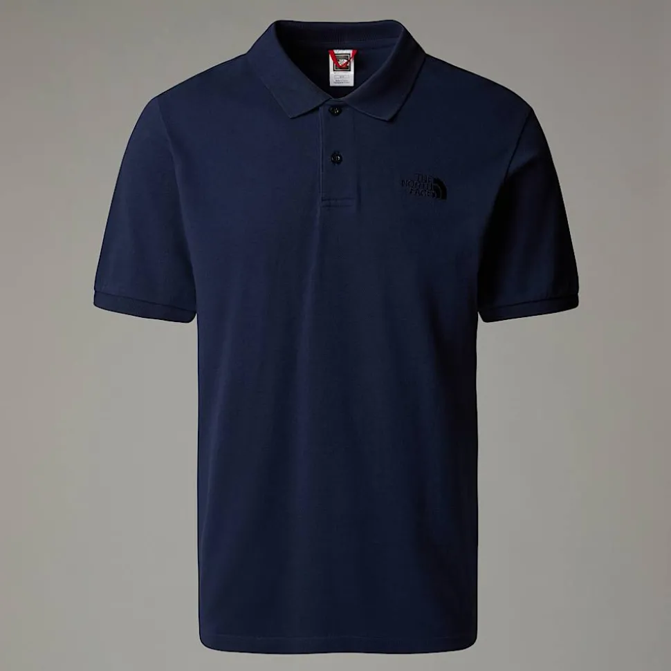 Store The North Face Piquet Polotrøje Til Herrer Summit Navy