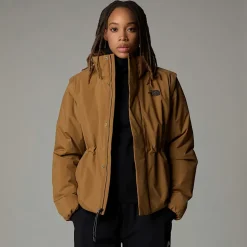 Outlet The North Face Polstret 2-i-1 Convertible Jakke Til Damer UTILITY BROWN
