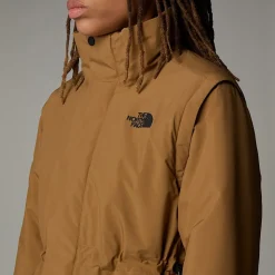 Outlet The North Face Polstret 2-i-1 Convertible Jakke Til Damer UTILITY BROWN