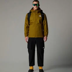 New The North Face Quest Jakke Med Hætte Til Herrer Moss Green
