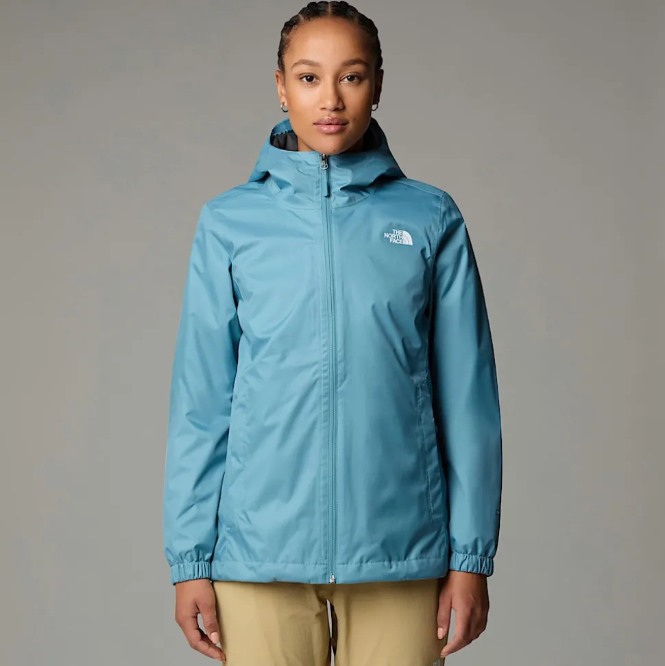 New The North Face Quest Jakke Med Hætte Til Damer Algae Blue