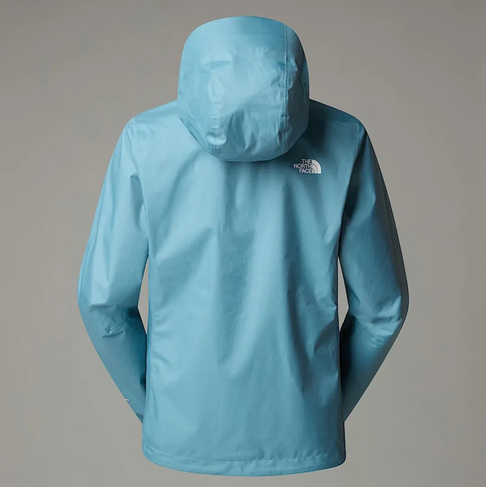 New The North Face Quest Jakke Med Hætte Til Damer Algae Blue
