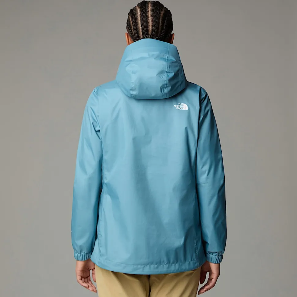 New The North Face Quest Jakke Med Hætte Til Damer Algae Blue