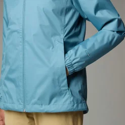 New The North Face Quest Jakke Med Hætte Til Damer Algae Blue