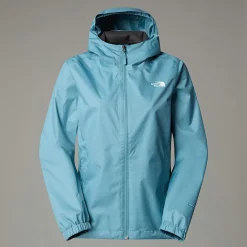 New The North Face Quest Jakke Med Hætte Til Damer Algae Blue