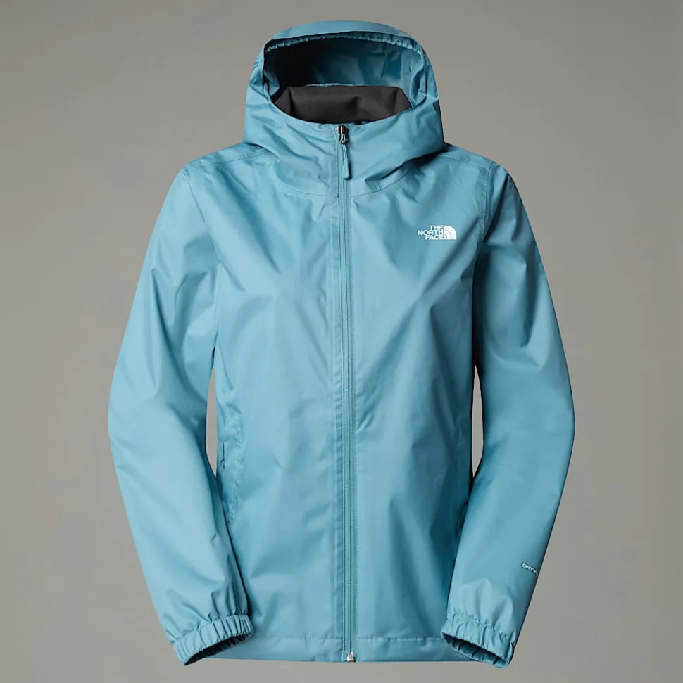 New The North Face Quest Jakke Med Hætte Til Damer Algae Blue