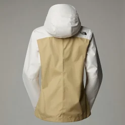 Discount The North Face Quest Zip-In Jakke Til Damer White Dune-Khaki Stone