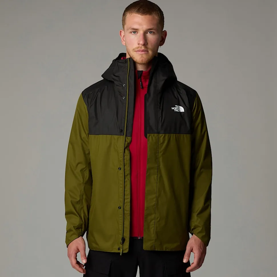 Online The North Face Quest Zip-In Jakke Til Herrer Forest Olive-TNF Black