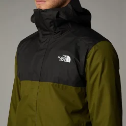 Online The North Face Quest Zip-In Jakke Til Herrer Forest Olive-TNF Black