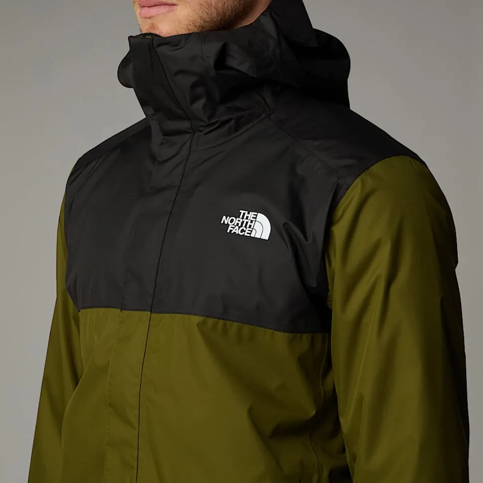 Online The North Face Quest Zip-In Jakke Til Herrer Forest Olive-TNF Black