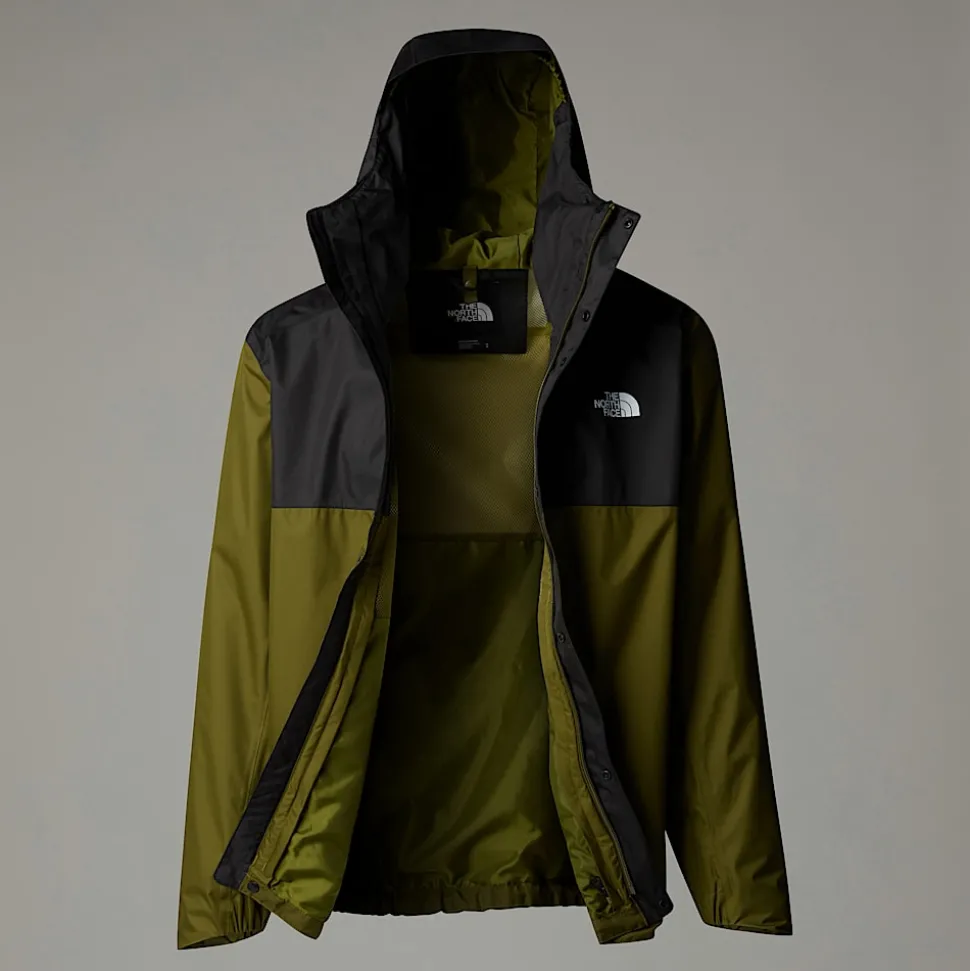 Online The North Face Quest Zip-In Jakke Til Herrer Forest Olive-TNF Black