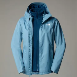 Discount The North Face Quest Zip-In Triclimate® Jakke Til Damer Algae Blue-Midnight Petrol