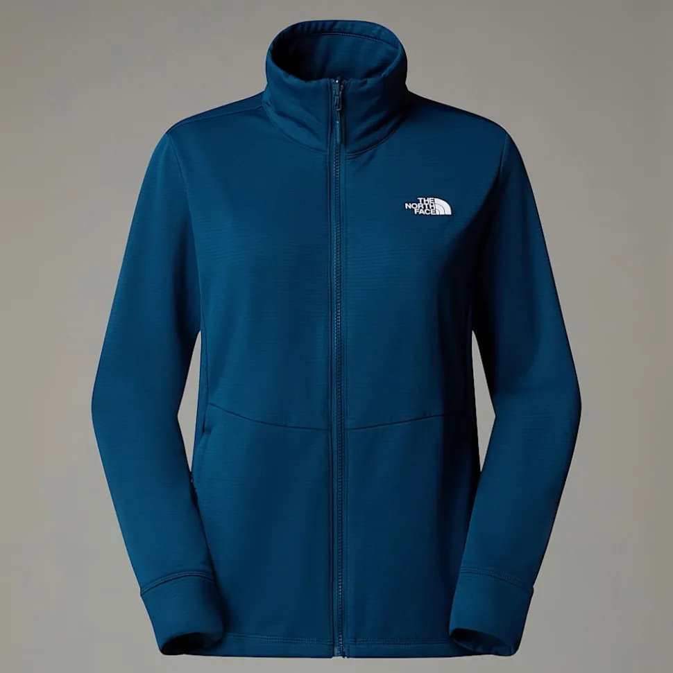 Discount The North Face Quest Zip-In Triclimate® Jakke Til Damer Algae Blue-Midnight Petrol