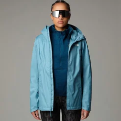 Discount The North Face Quest Zip-In Triclimate® Jakke Til Damer Algae Blue-Midnight Petrol