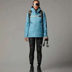 Discount The North Face Quest Zip-In Triclimate® Jakke Til Damer Algae Blue-Midnight Petrol