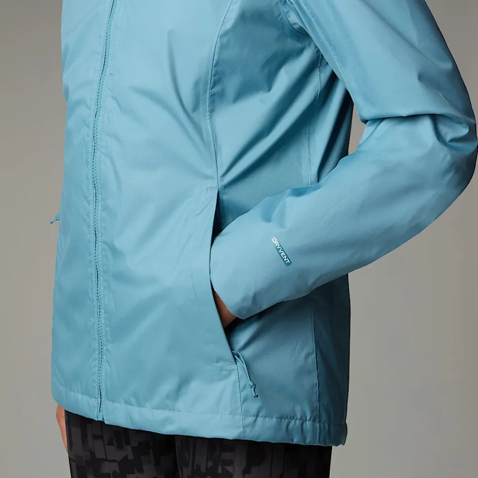Discount The North Face Quest Zip-In Triclimate® Jakke Til Damer Algae Blue-Midnight Petrol