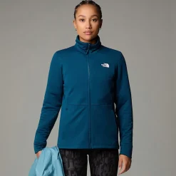 Discount The North Face Quest Zip-In Triclimate® Jakke Til Damer Algae Blue-Midnight Petrol