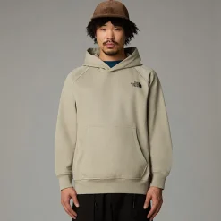 Sale The North Face Raglan Redbox Graphic Hættetrøje Til Herrer Clay Grey-TNF Black 3D Summit Mesh Print