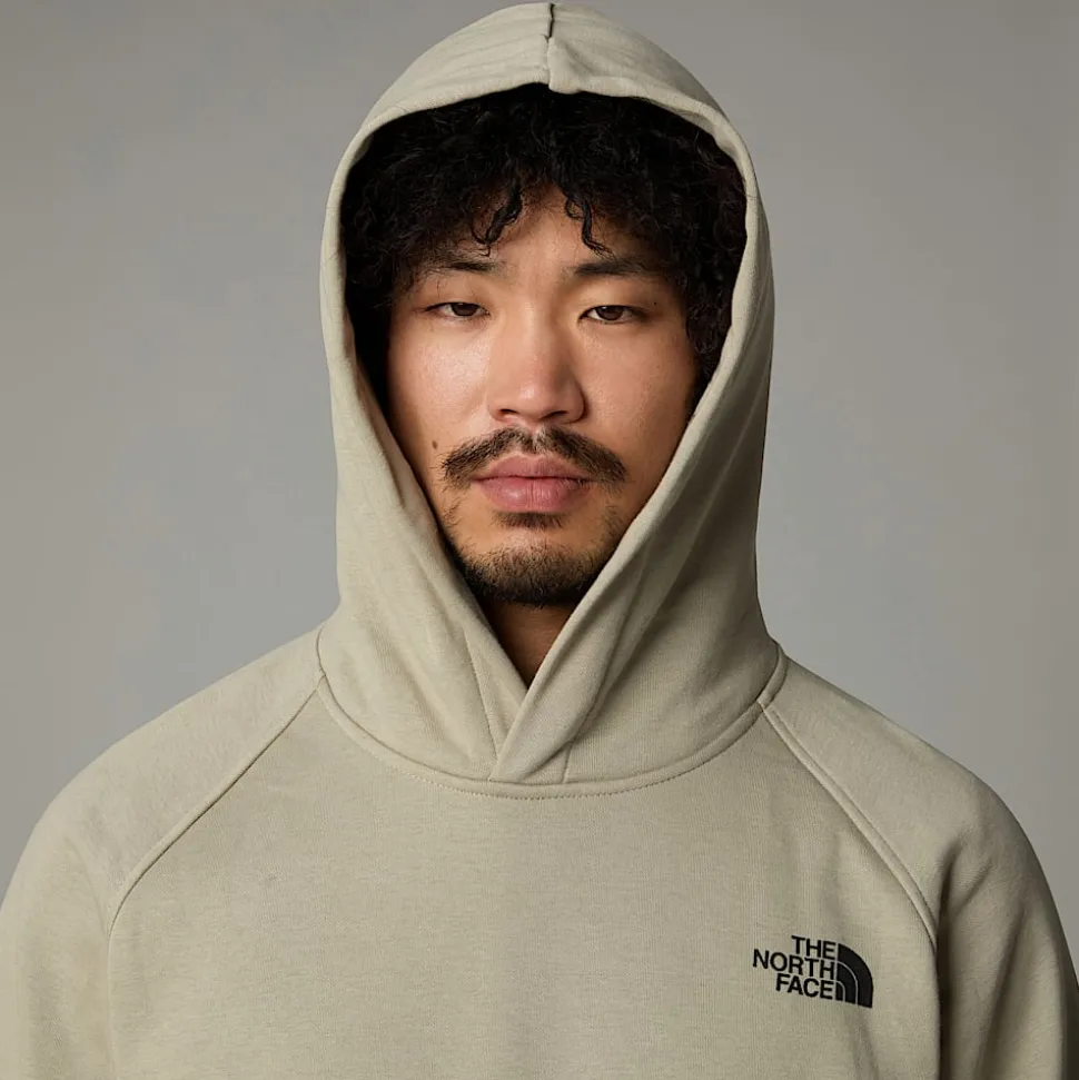 Sale The North Face Raglan Redbox Graphic Hættetrøje Til Herrer Clay Grey-TNF Black 3D Summit Mesh Print
