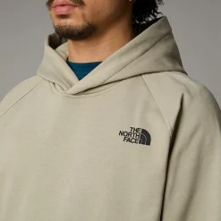 Sale The North Face Raglan Redbox Graphic Hættetrøje Til Herrer Clay Grey-TNF Black 3D Summit Mesh Print