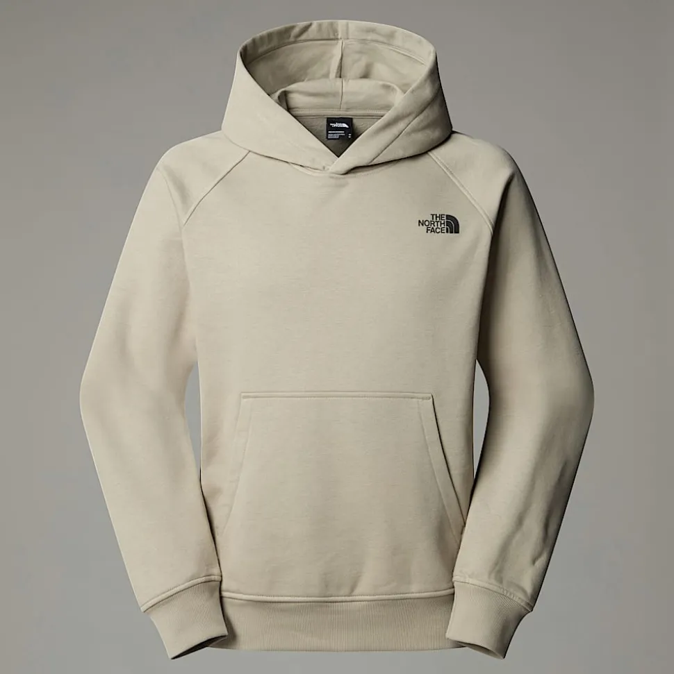 Sale The North Face Raglan Redbox Graphic Hættetrøje Til Herrer Clay Grey-TNF Black 3D Summit Mesh Print