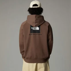 Best The North Face Raglan Redbox Hættetrøje Til Herrer Smokey Brown