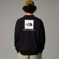 Best Sale The North Face Raglan Redbox Sweatshirt Til Herrer TNF Black