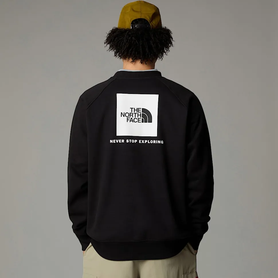 Best Sale The North Face Raglan Redbox Sweatshirt Til Herrer TNF Black