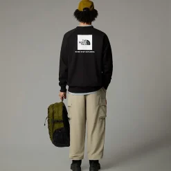 Best Sale The North Face Raglan Redbox Sweatshirt Til Herrer TNF Black