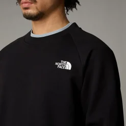 Best Sale The North Face Raglan Redbox Sweatshirt Til Herrer TNF Black