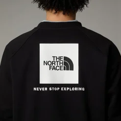Best Sale The North Face Raglan Redbox Sweatshirt Til Herrer TNF Black