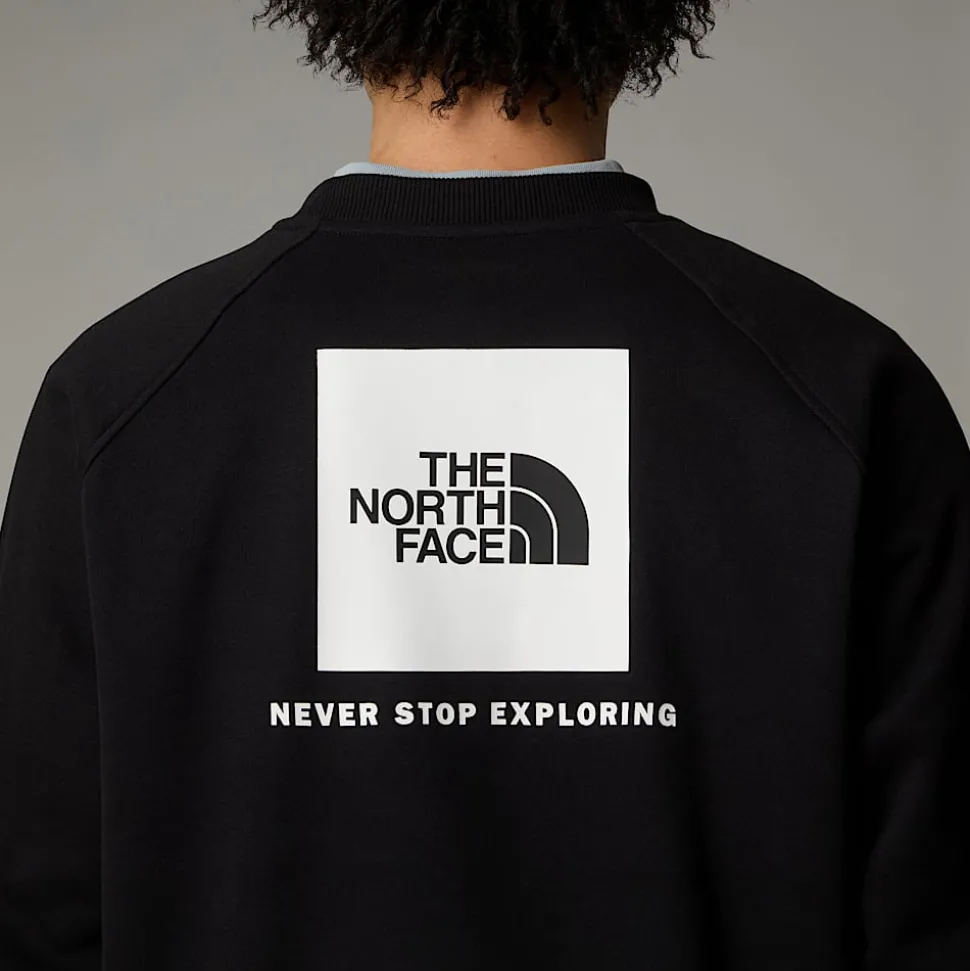 Best Sale The North Face Raglan Redbox Sweatshirt Til Herrer TNF Black