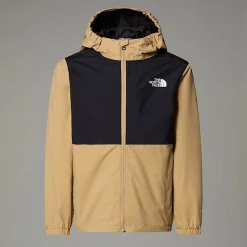 Shop The North Face Rain Zip-In Jakke Til Unge Khaki Stone