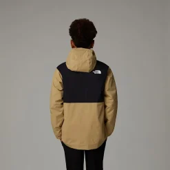 Shop The North Face Rain Zip-In Jakke Til Unge Khaki Stone