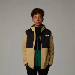 Shop The North Face Rain Zip-In Jakke Til Unge Khaki Stone