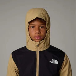 Shop The North Face Rain Zip-In Jakke Til Unge Khaki Stone