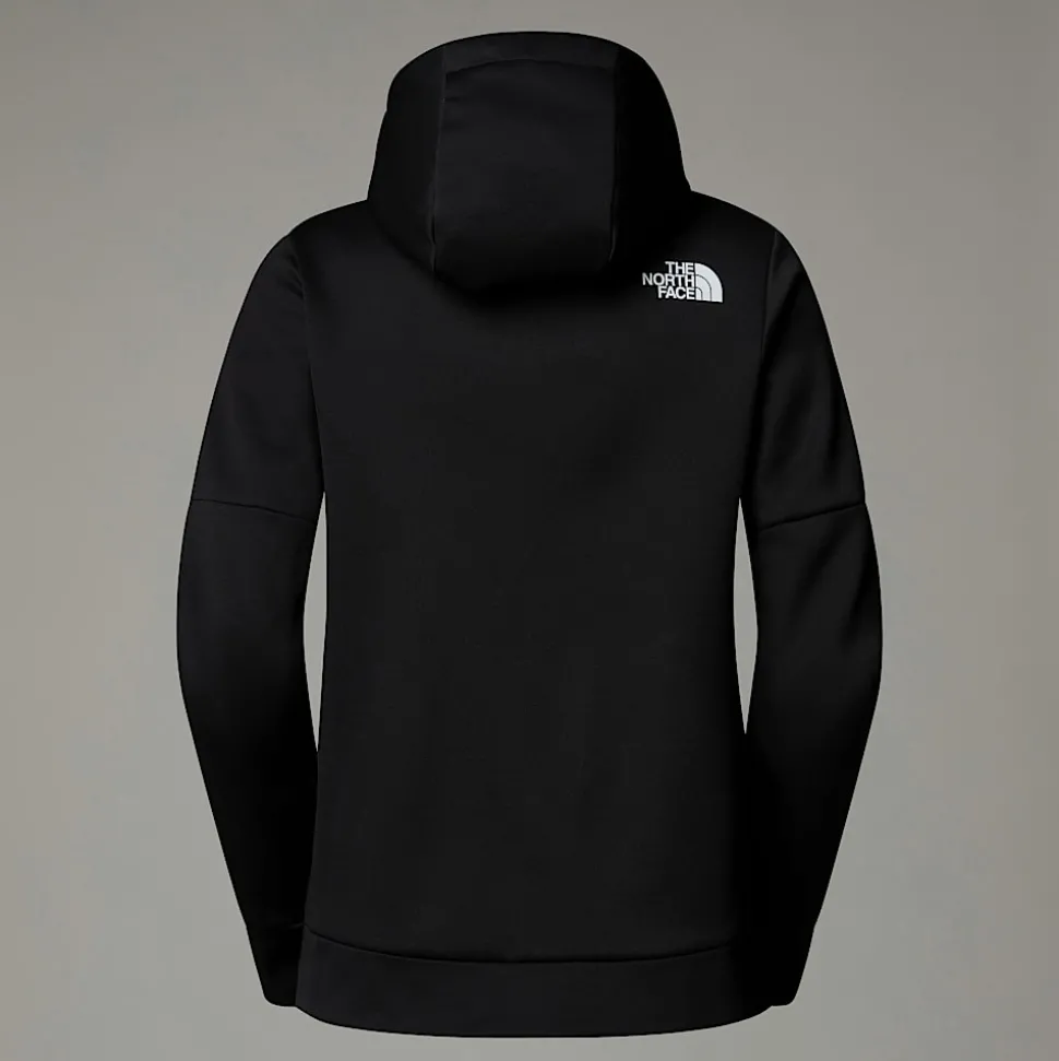 Best The North Face Reaxion Fleece Hættetrøje Med Gennemgående Lynlås Til Damer TNF Black-NPF