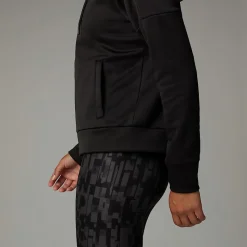 Best The North Face Reaxion Fleece Hættetrøje Med Gennemgående Lynlås Til Damer TNF Black-NPF