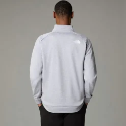 Online The North Face Reaxion Fleece Med Kvart Lynlås Til Herrer TNF Light Grey Heather-Asphalt Grey-NPF