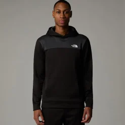 Flash Sale The North Face Reaxion Fleece Pullover Hættetrøje Til Herrer TNF Black-Asphalt Grey