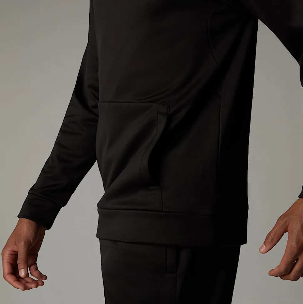 Flash Sale The North Face Reaxion Fleece Pullover Hættetrøje Til Herrer TNF Black-Asphalt Grey