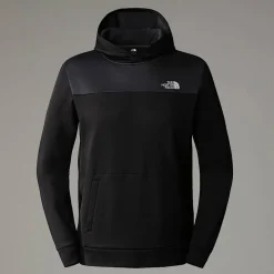 Flash Sale The North Face Reaxion Fleece Pullover Hættetrøje Til Herrer TNF Black-Asphalt Grey