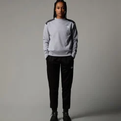 Discount The North Face Reaxion Fleece Sweatshirt Til Damer TNF Light Grey Heather-Asphalt Grey