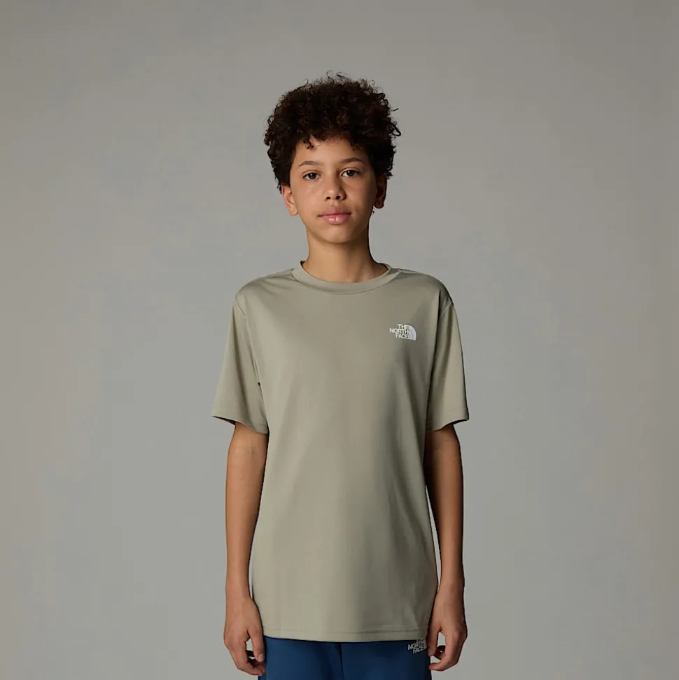 Discount The North Face Reaxion T-shirt Til Drenge Clay Grey