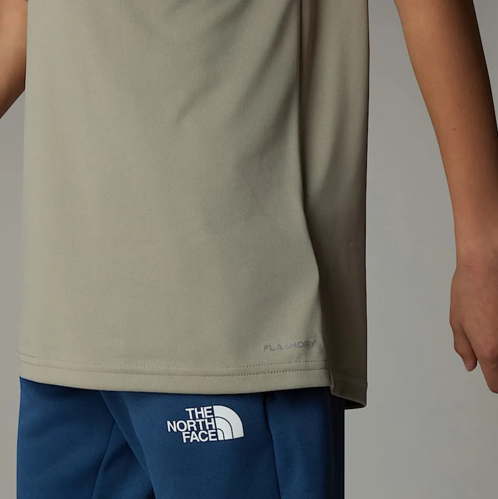 Discount The North Face Reaxion T-shirt Til Drenge Clay Grey