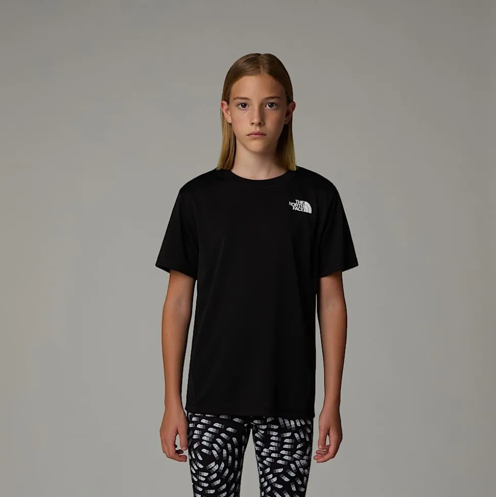 Outlet The North Face Reaxion T-shirt Til Piger TNF Black