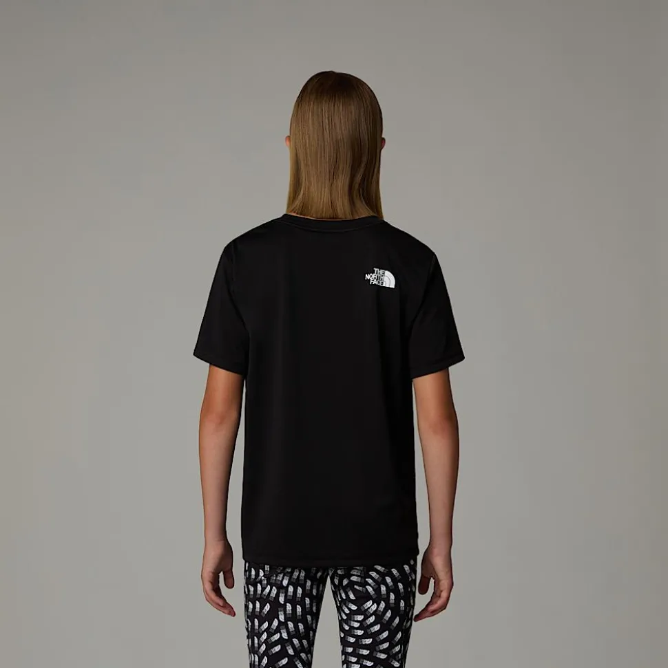 Outlet The North Face Reaxion T-shirt Til Piger TNF Black