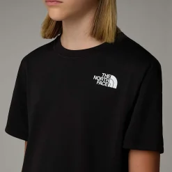 Outlet The North Face Reaxion T-shirt Til Piger TNF Black