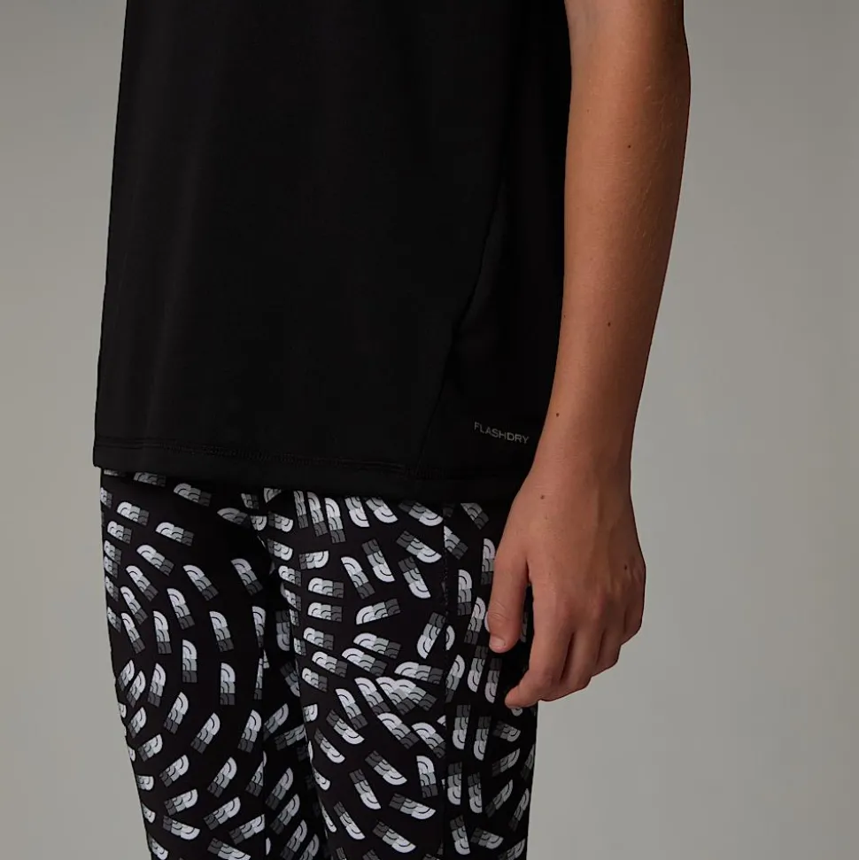 Outlet The North Face Reaxion T-shirt Til Piger TNF Black